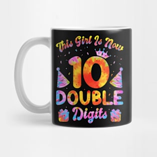 This Girl Is Now 10 Double Digits 10th Birthday Mug